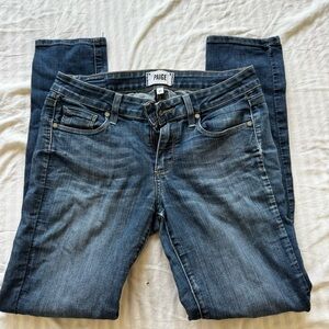 PAIGE Blue Straight Leg Jeans Classic Style